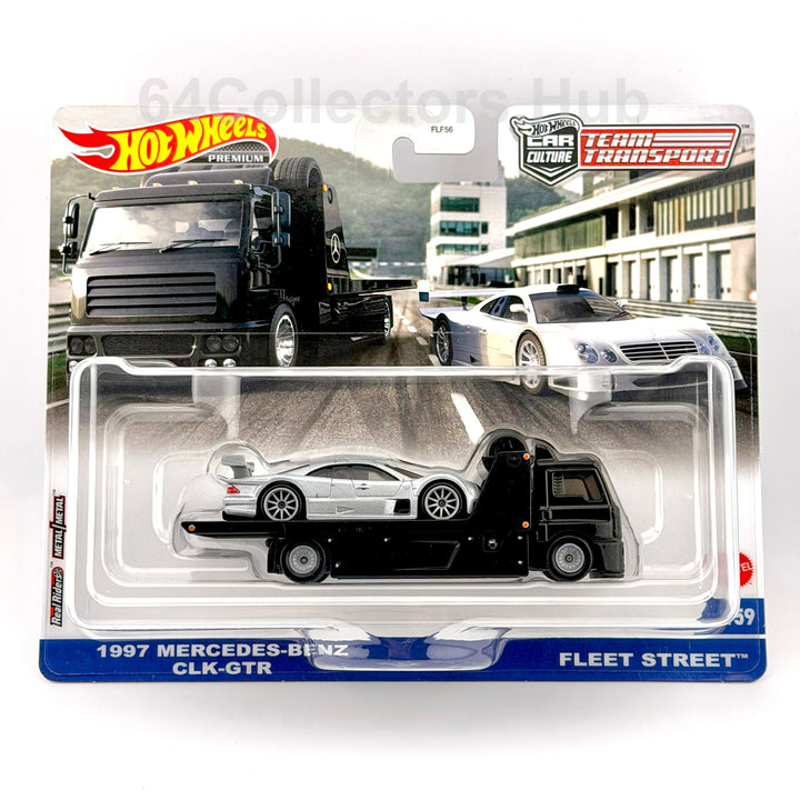 Hot Wheels Team Transport - 1997 Mercedes-Benz CLK-GTR & Fleet Street - #59