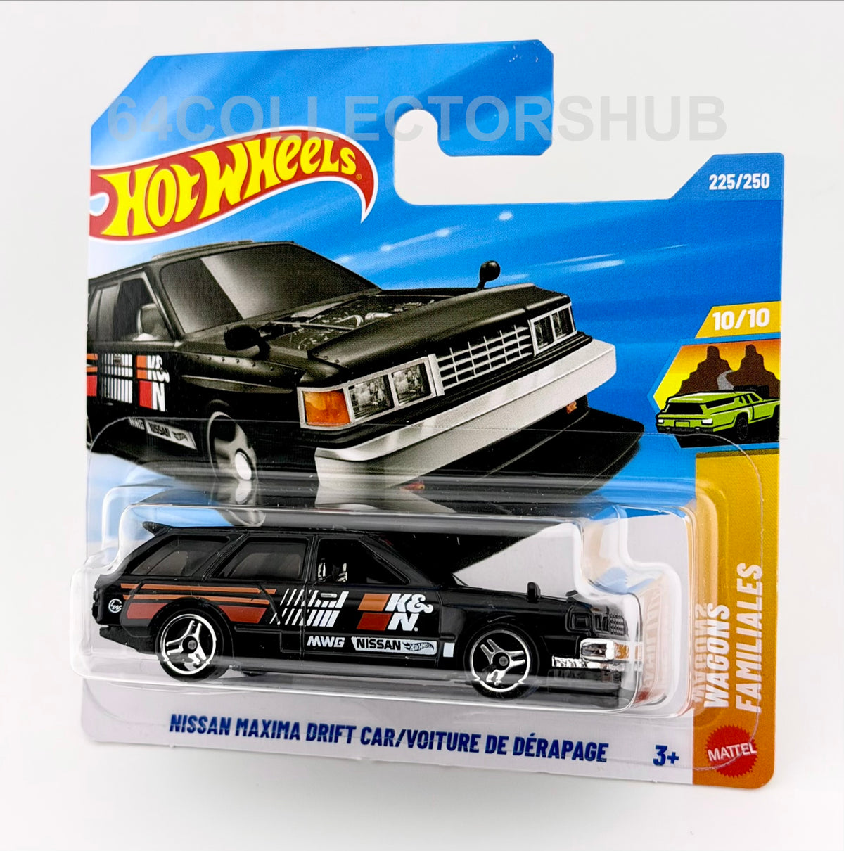 Hot Wheels - Nissan Maxima Drift Car - Black - HW Wagons - 225/250 - 2026