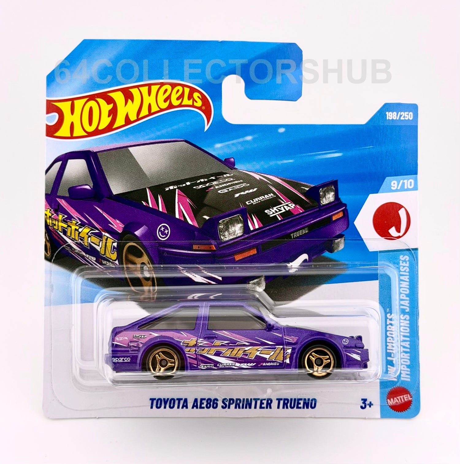Hot Wheels - Toyota AE86 Sprinter Trueno - Purple - J-Imports - 198/250 - 2026
