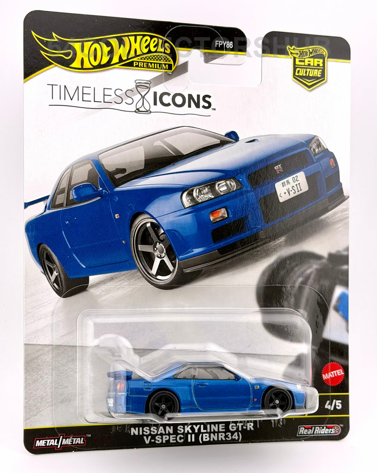 Hot Wheels Premium - Nissan Skyline GT-R V-Spec II (BNR34) - Timeless Icons 4/5