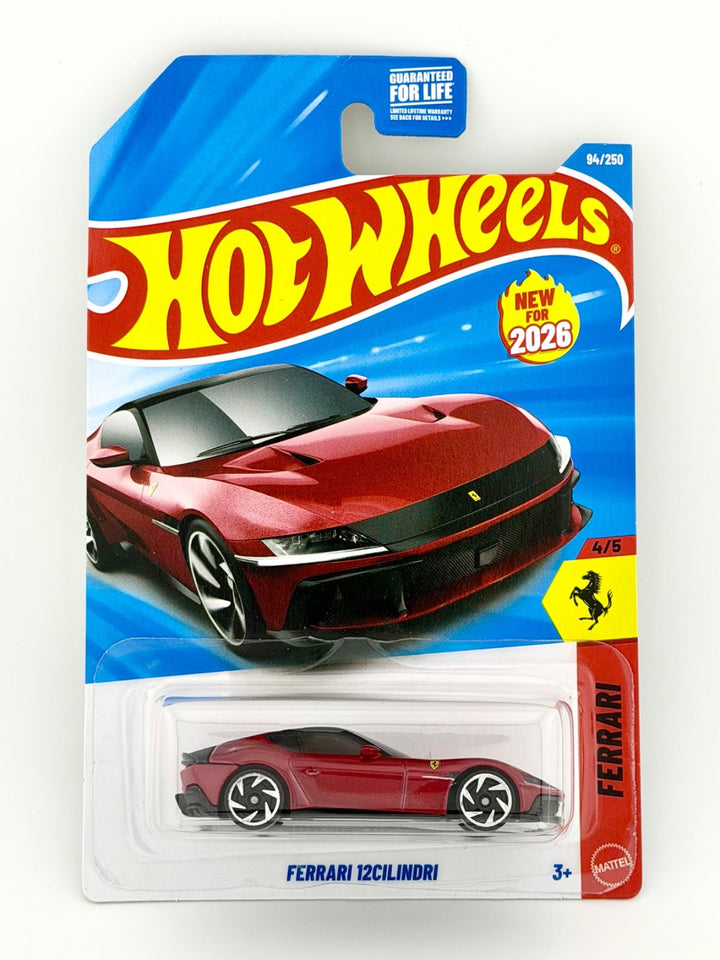Hot Wheels - Ferrari 12Cilindri - Red - 2026 D Case - 94/250 - Long Card