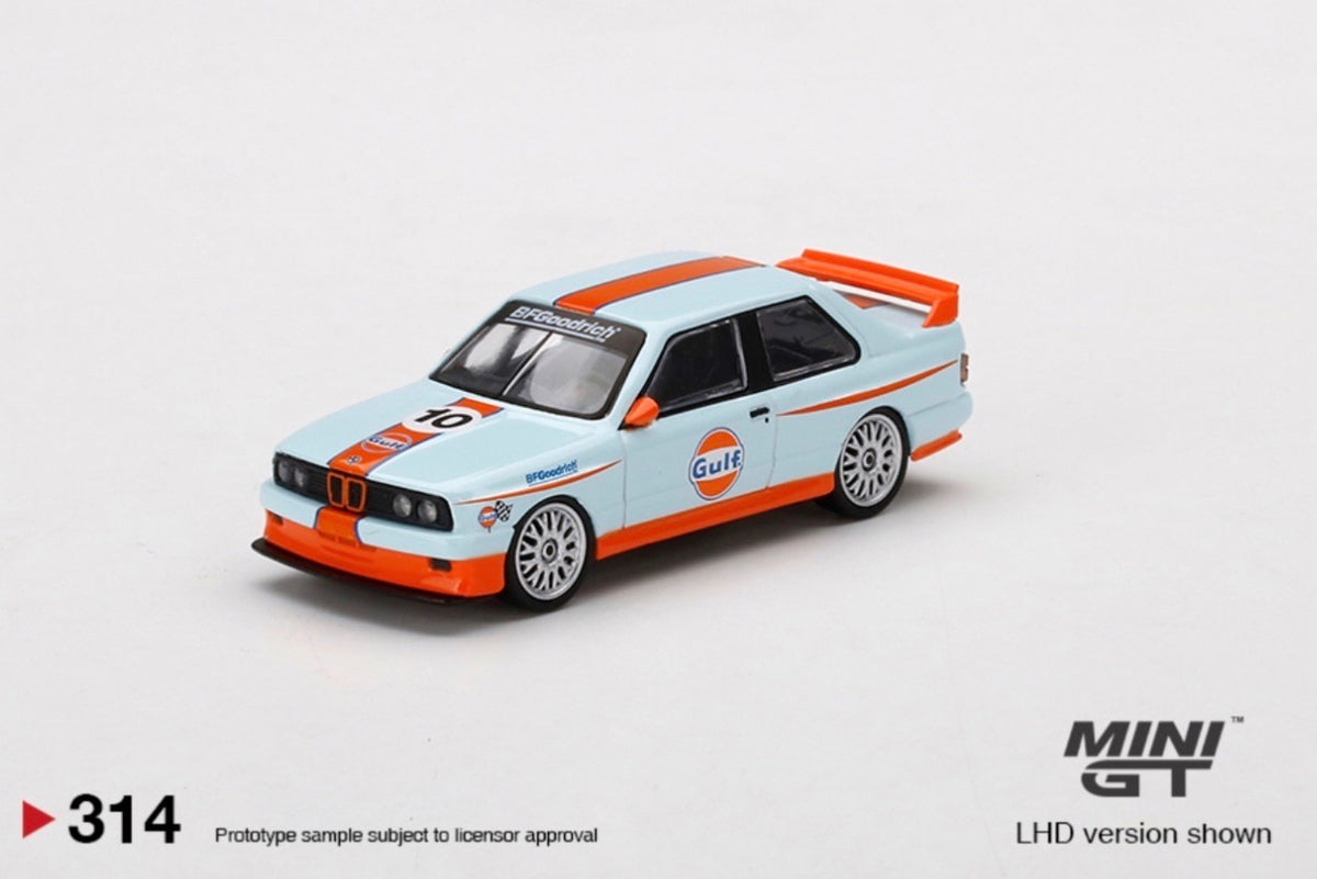 Mini GT - BMW M3 (E30) - Gulf Livery - MiJo Exclusive USA Limited Edition - #314