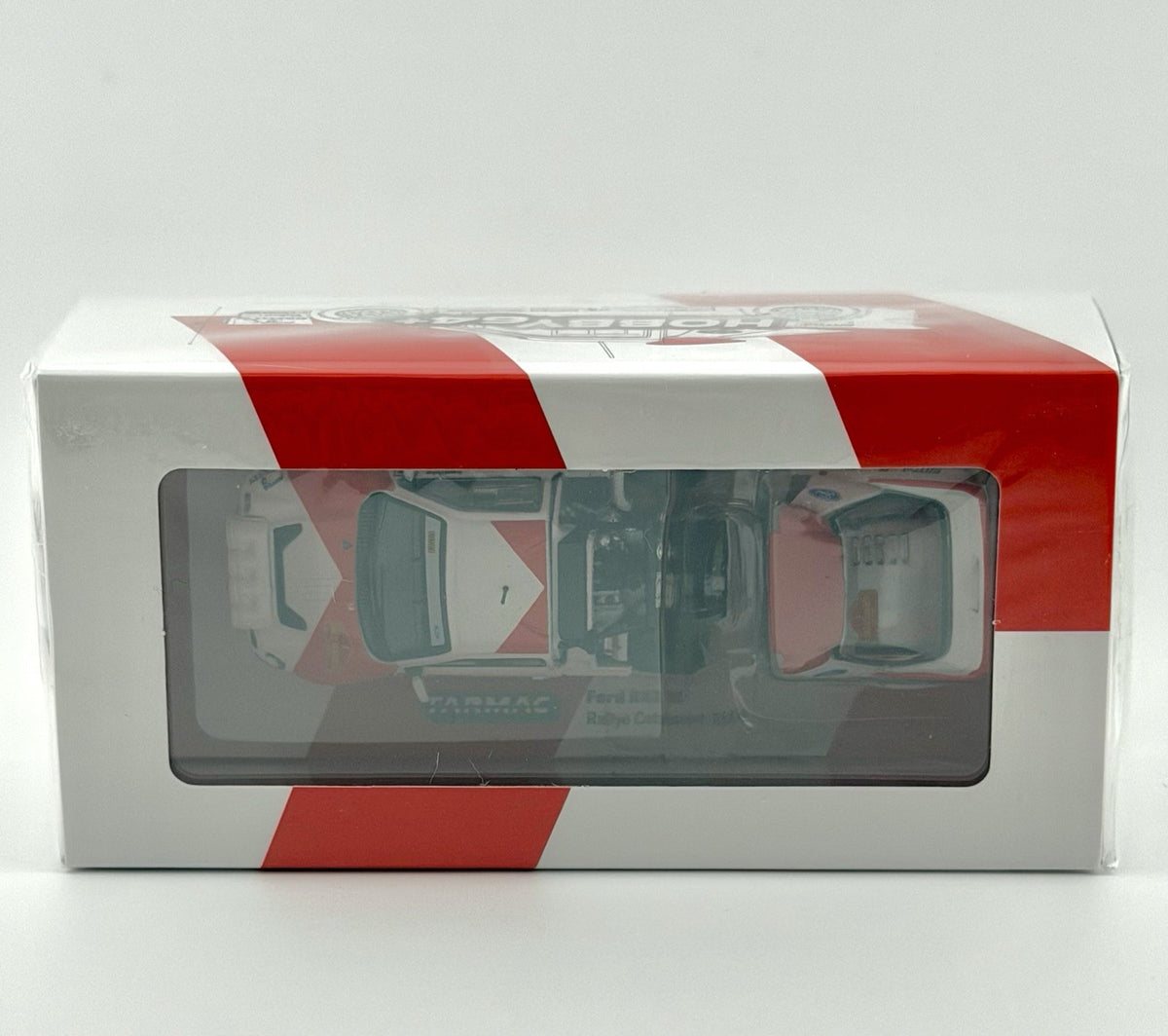 Tarmac Works - Ford RS200 (White) - Rally Catalunya 1986 - Hobby64+ - 1/64