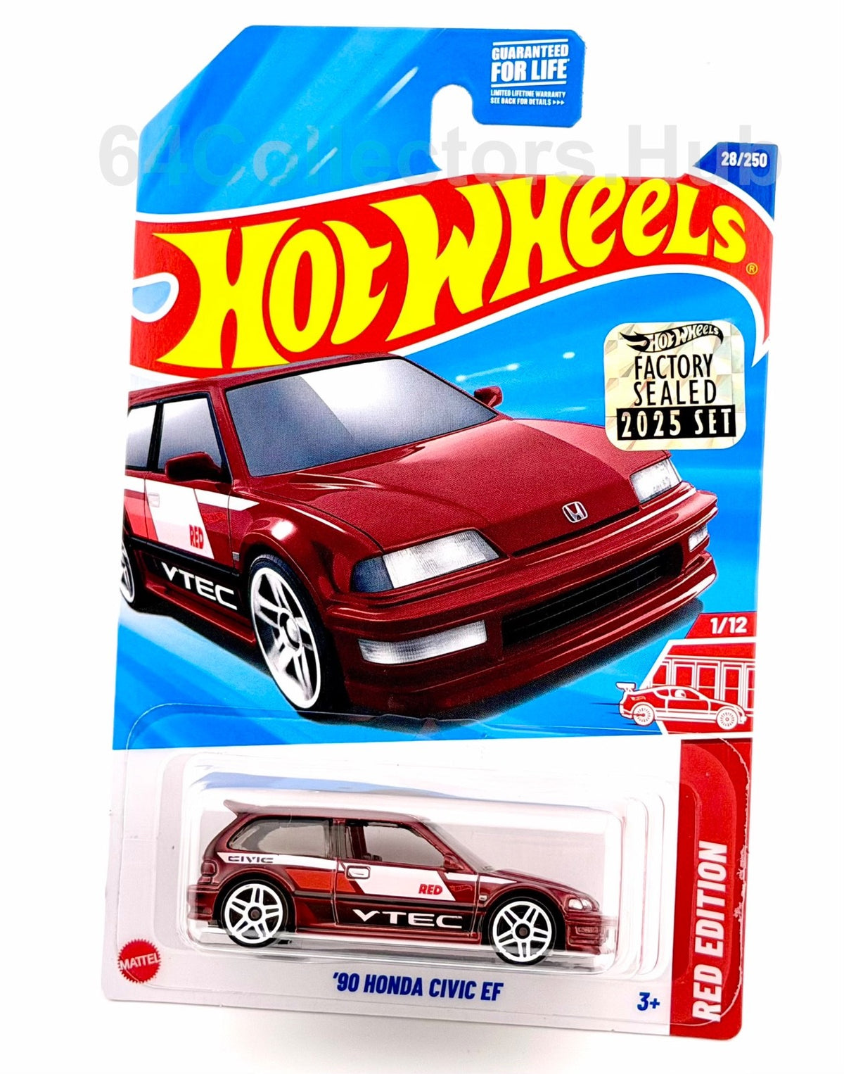 Hot Wheels Target/ Red Edition - ’90 Honda Civic EF - Factory Sealed 2025 Set