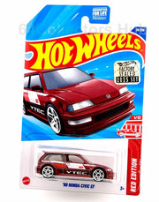 Hot Wheels Target/ Red Edition - ’90 Honda Civic EF - Factory Sealed 2025 Set