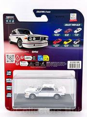 Majorette Collection - 1975 BMW 3.0 CSL (White) - Metal Chassis- 1:64 Scale
