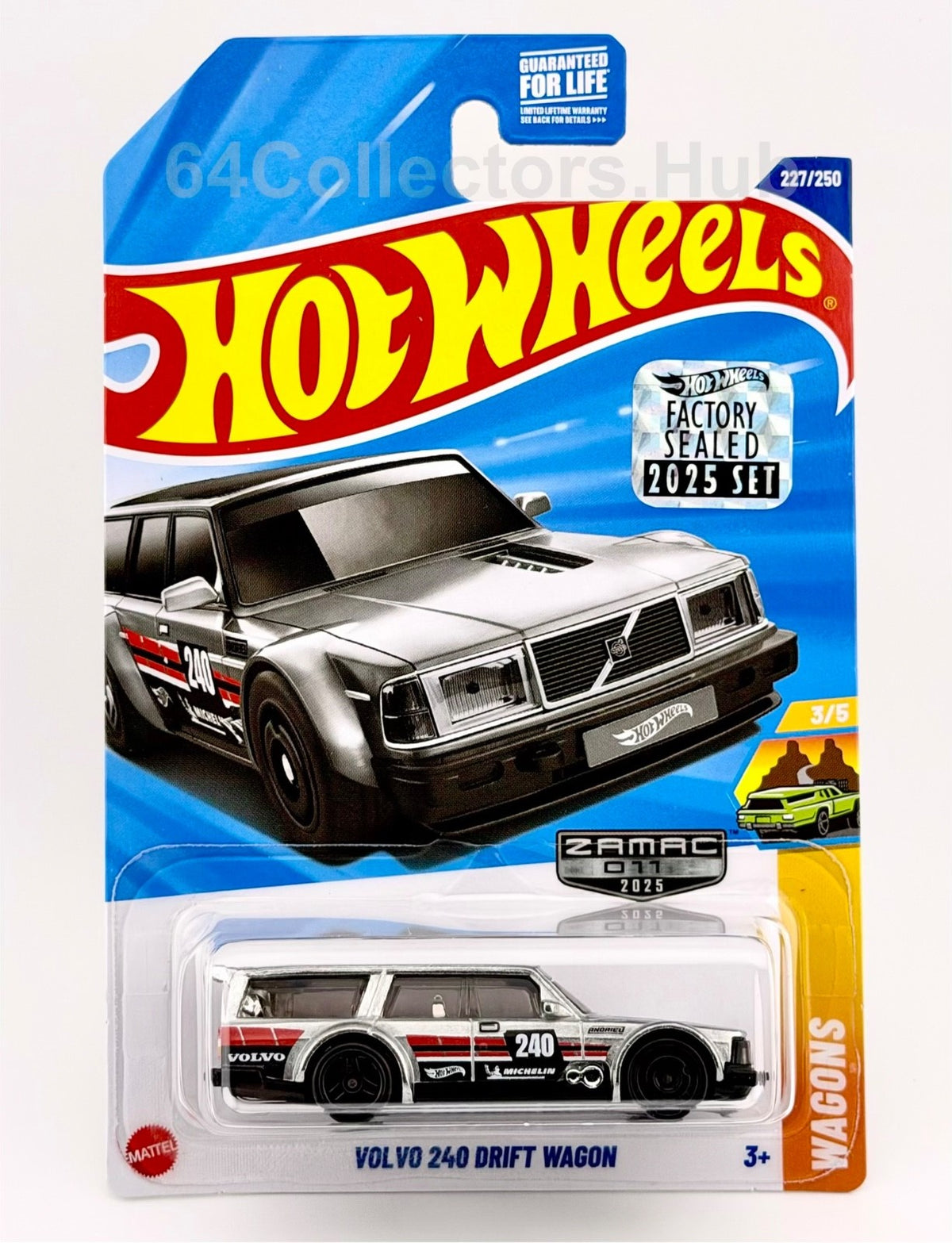 Hot Wheels ZAMAC Walmart Exclusive - Volvo 240 Drift Wagon - Factory Sealed Set