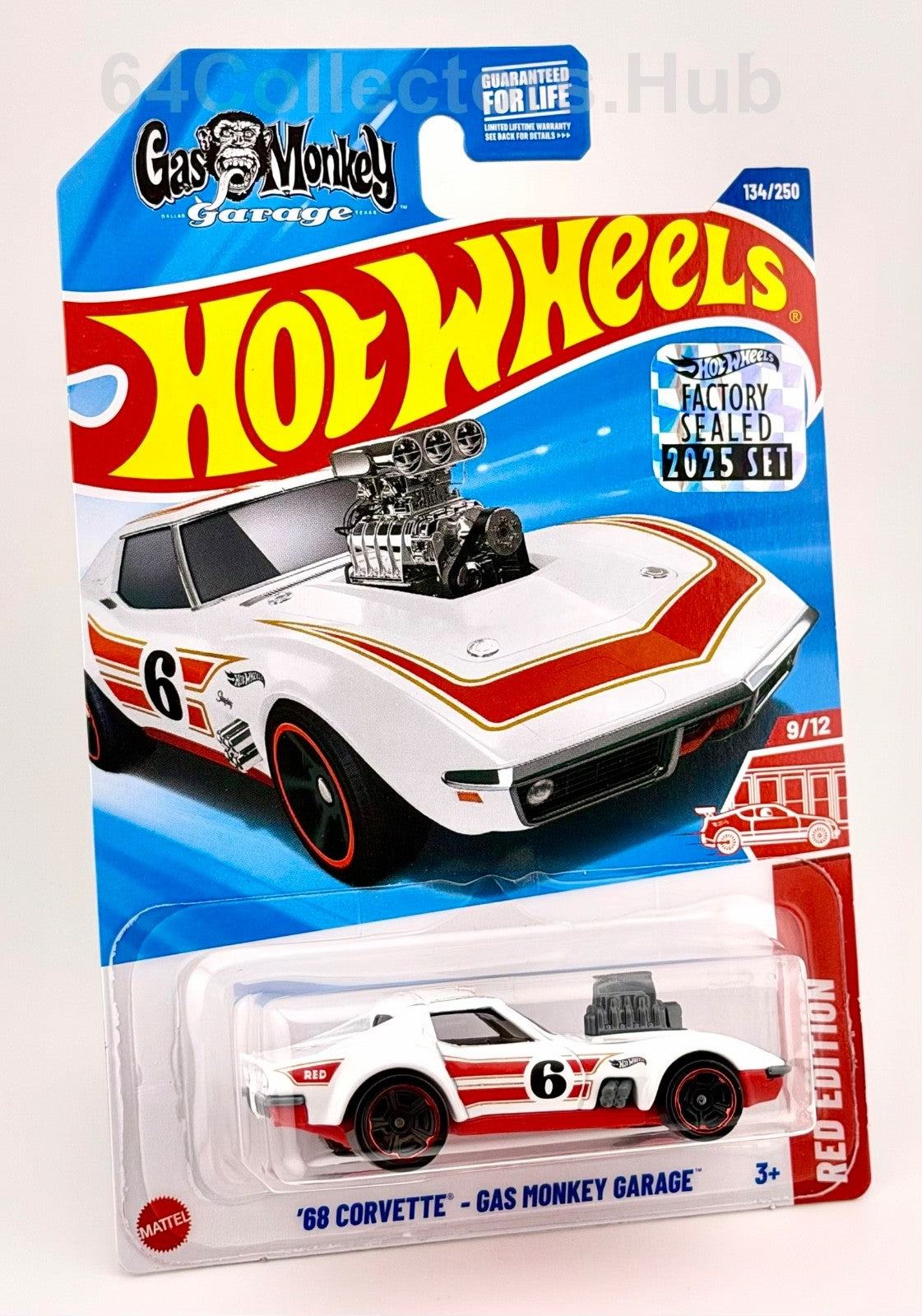 Hot Wheels Target/ Red Edition - ’68 Corvette Gas Monkey Garage - 2025 Set