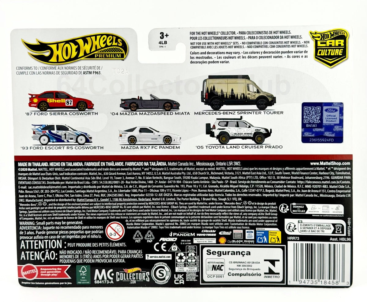 Hot Wheels Premium Car Culture - Ford Cosworth Rally 2-Pack - Sierra & Escort