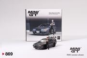 Mini GT - Nissan Skyline GT-R (R32) Gunmetal w/ Matsuda Figure - #869