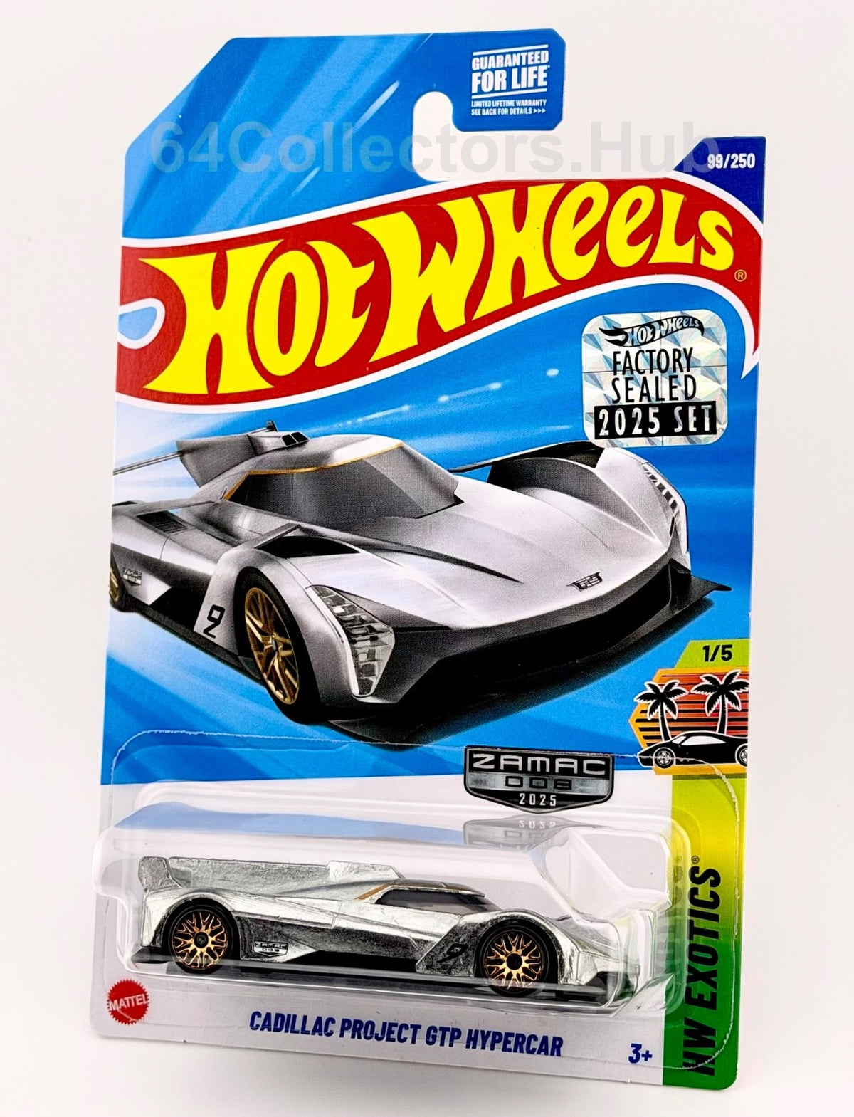 Hot Wheels ZAMAC Walmart Exclusive - Cadillac Project GTP Hypercar - Factory Set