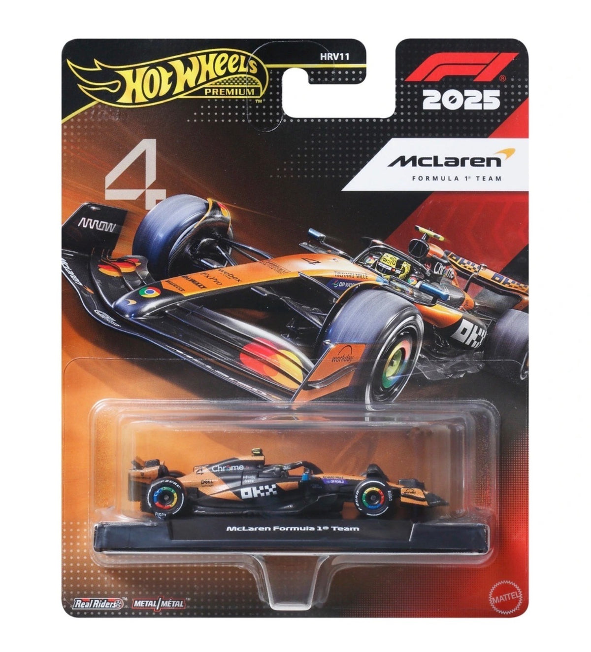 Hot Wheels Premium - McLaren Formula 1 Team (#4) - Lando Norris - 2025
