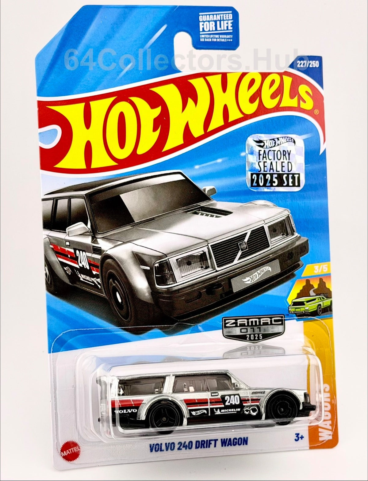Hot Wheels ZAMAC Walmart Exclusive - Volvo 240 Drift Wagon - Factory Sealed Set