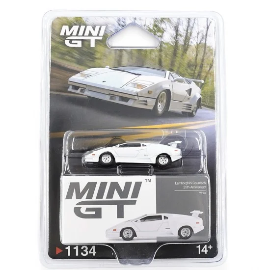 MINI GT x TSM - Lamborghini Countach 25th Anniversary (White) - #1134 - Blister