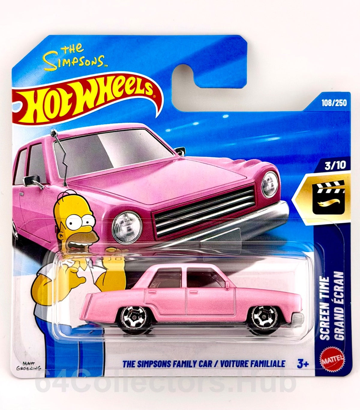 Hot Wheels - The Simpsons Family Car Pink – Screen Time 108/250 – 2026