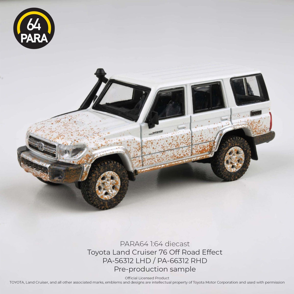64 PARA - 2014 Toyota Land Cruiser LC76 (White) - Off Road Effect 2024 (RHD)