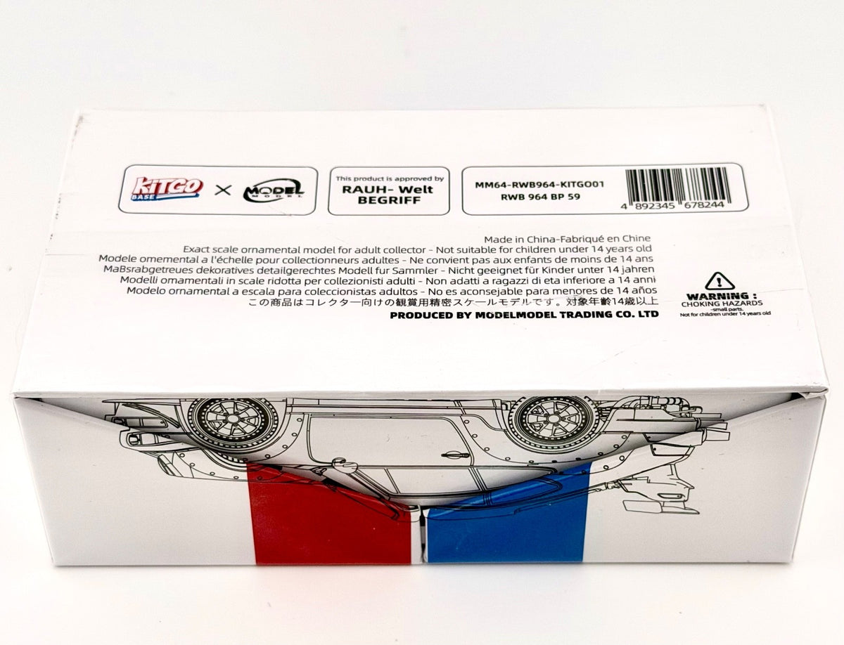 ModelModel x KiTGO Base - BP59 RWB 964 Rahu-Walt - Brumos Racing - Scale 1/64