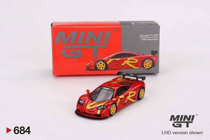 Mini GT - McLaren F1 GTR (Red) - 1996 Presentation Livery - #684