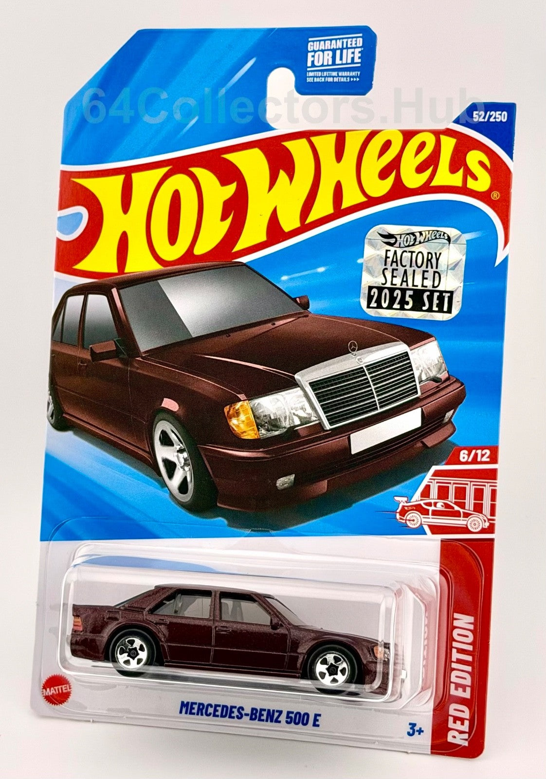 Hot Wheels Target/ Red Edition - Mercedes-Benz 500 E - Factory Sealed 2025 Set
