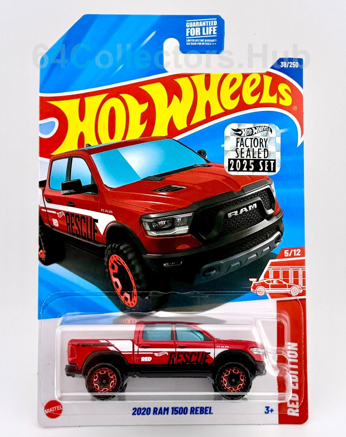 Hot Wheels Target/ Red Edition - 2020 Ram 1500 Rebel - Factory Sealed 2025 Set