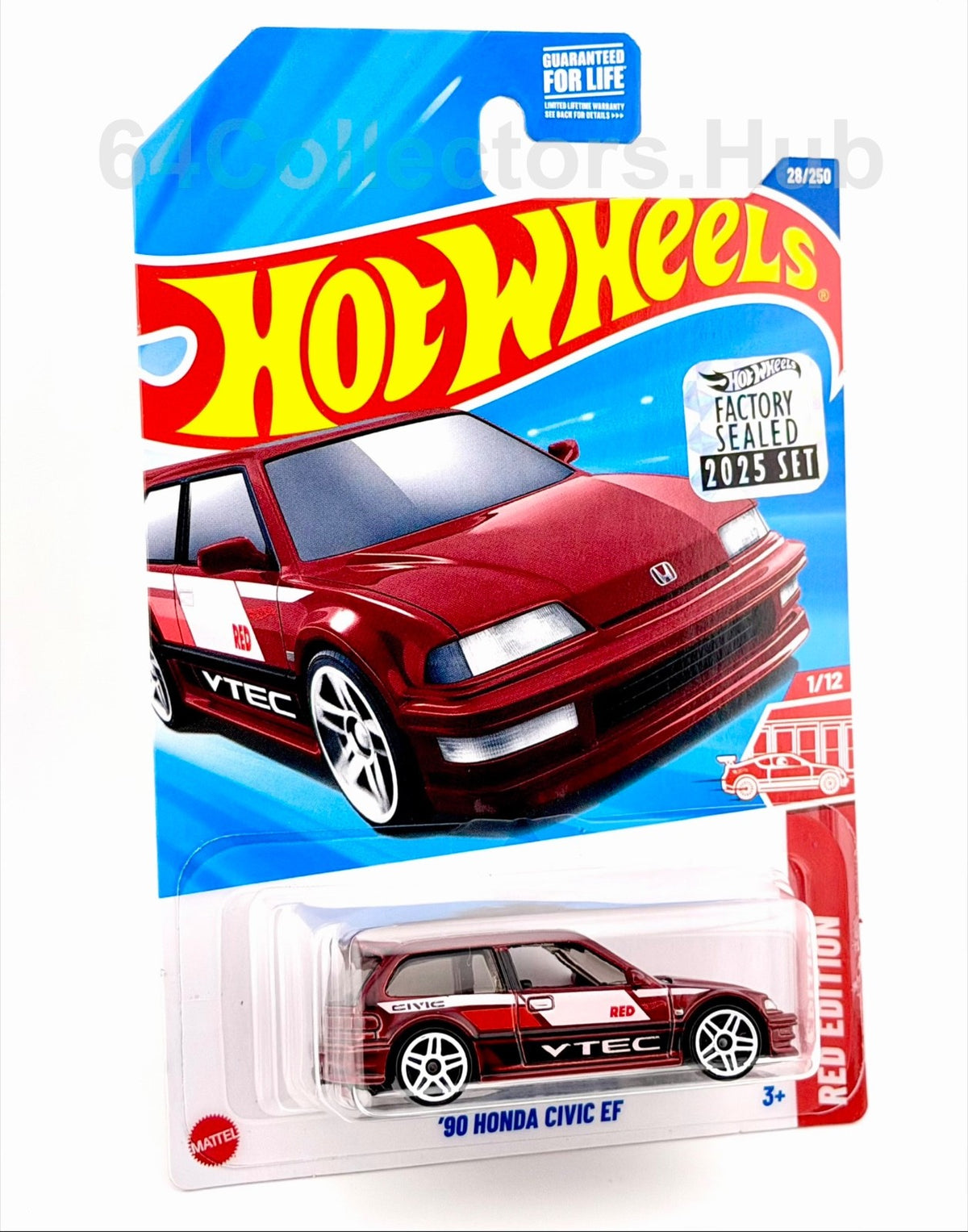 Hot Wheels Target/ Red Edition - ’90 Honda Civic EF - Factory Sealed 2025 Set