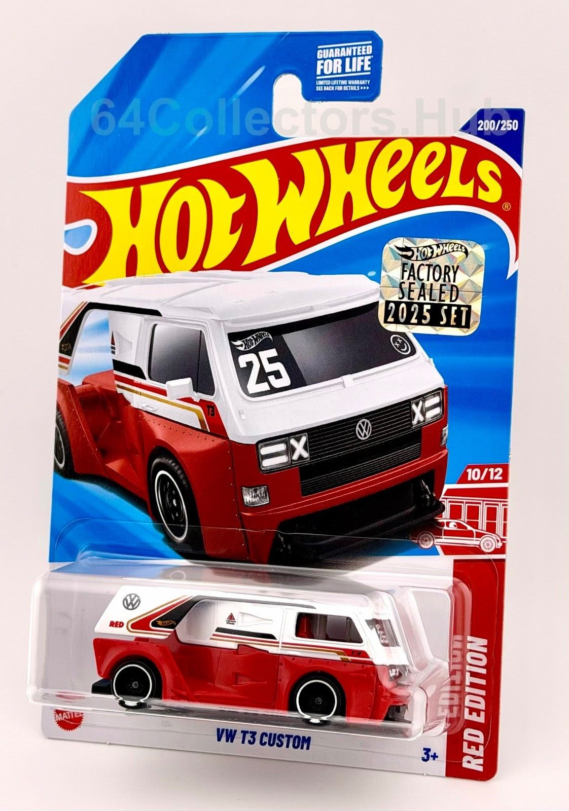 Hot Wheels Target/ Red Edition - VW T3 Custom - Factory Sealed 2025 Set