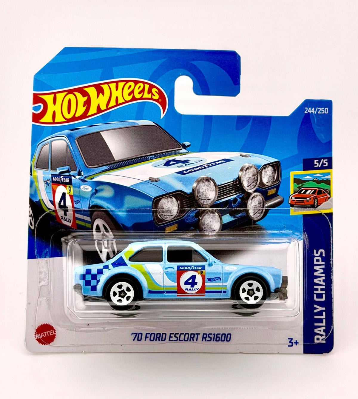 Hot Wheels - ‘70 Ford Escort RS1600 (Blue) - 2022 - With Case Protector