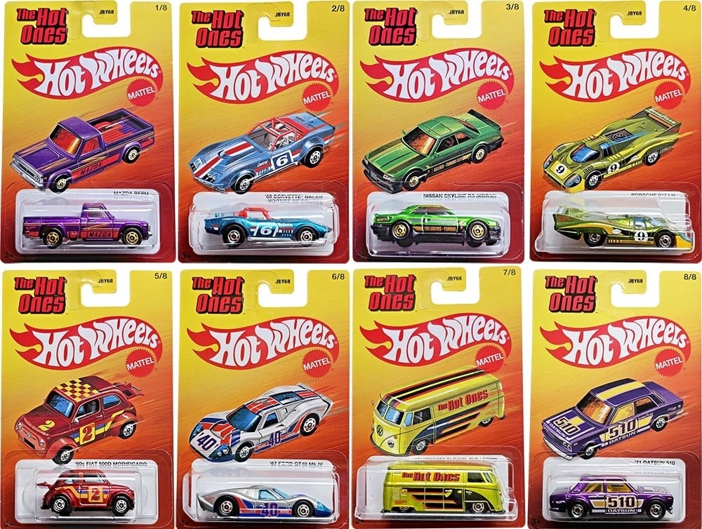 Hot Wheels The Hot Ones 2026 Mix 1 – Porsche 917,Datsun 510, VW Bus – Select Car