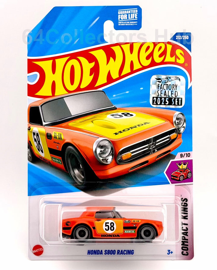 Hot Wheels Treasure Hunt - Honda S800 Racing - Factory Sealed 2025 Set