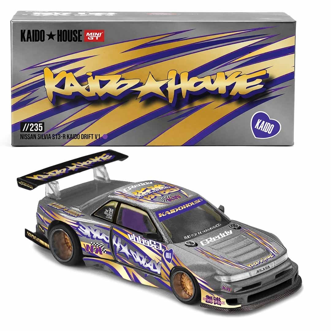 Kaido House x Mini GT - Nissan Silvia S13-R Kaido Drift V1 - #235