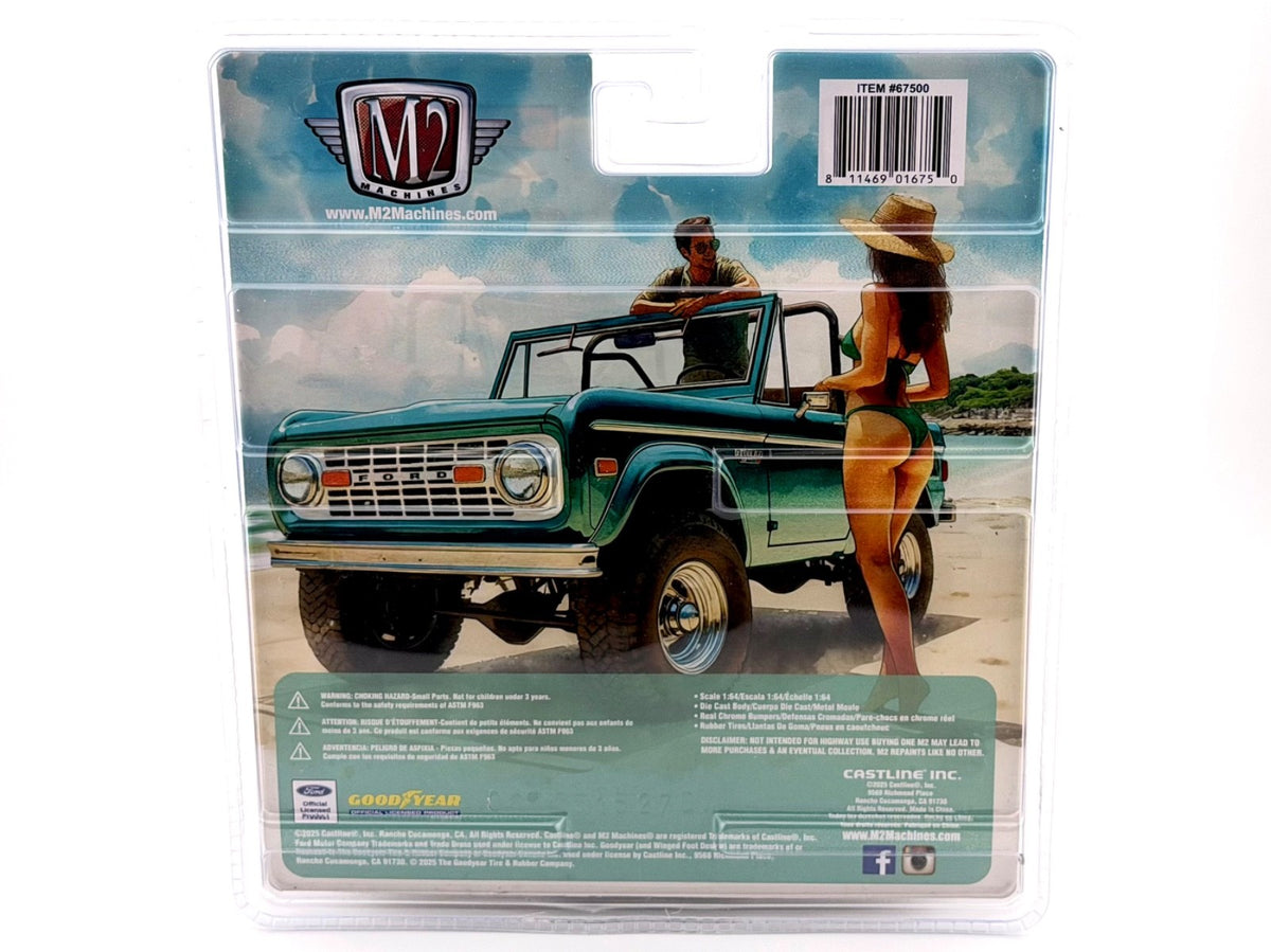 M2 Machines - 1976 Ford Bronco - Beach Diorama - Scale 1/64 - 2025 R14 25-20