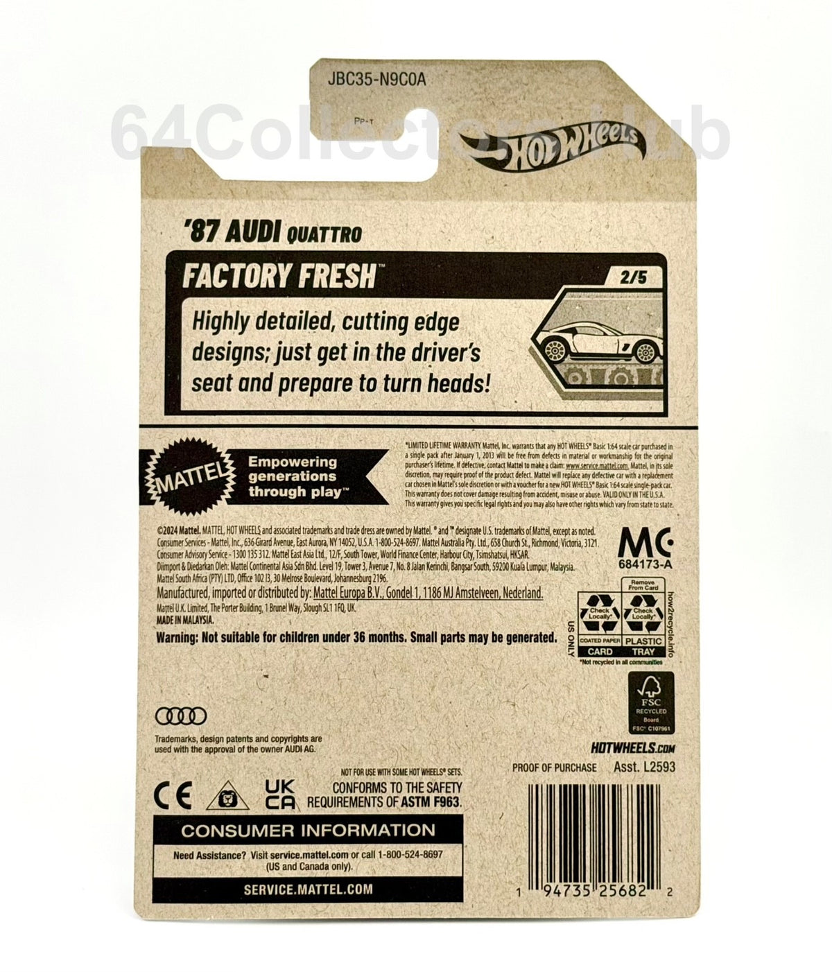Hot Wheels Super Treasure Hunt STH - ‘87 Audi Quattro - Factory Sealed 2025 Set