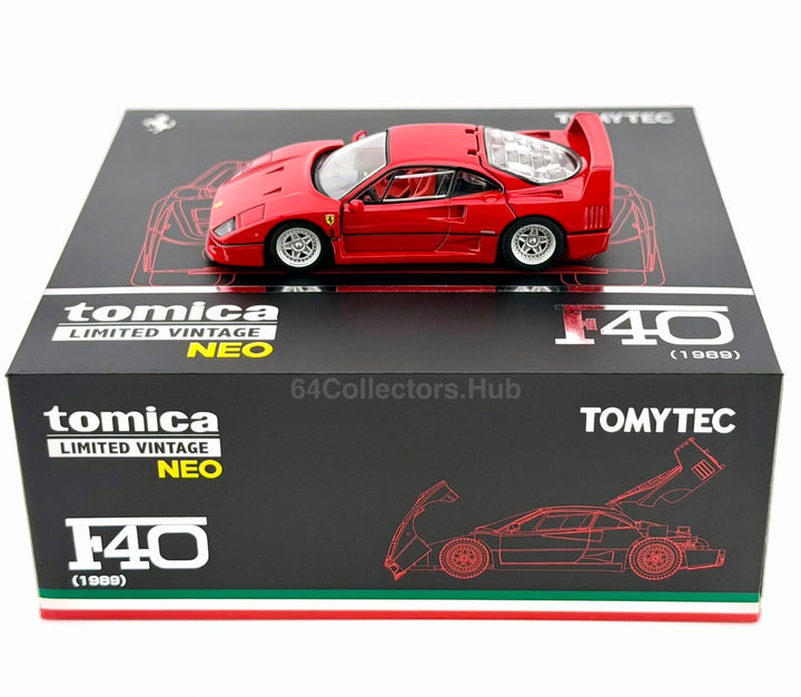 Tomica Limited Vintage NEO - Ferrari F40 1989 (Red) - Tomytec -With Moving Parts