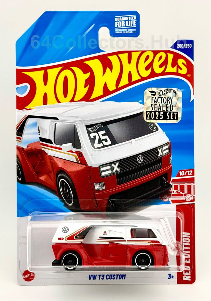 Hot Wheels Target/ Red Edition - VW T3 Custom - Factory Sealed 2025 Set