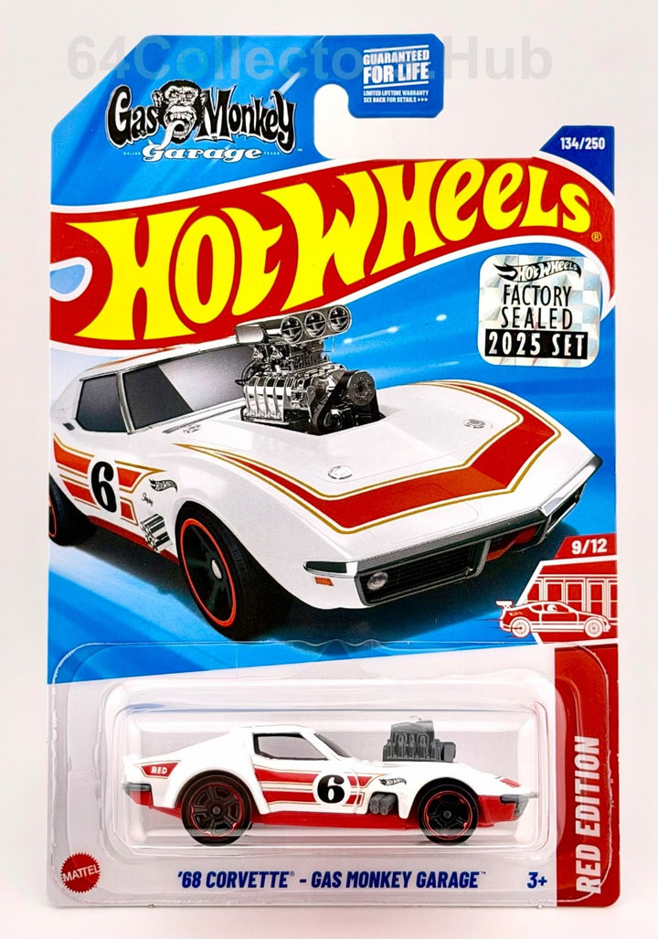 Hot Wheels Target/ Red Edition - ’68 Corvette Gas Monkey Garage - 2025 Set
