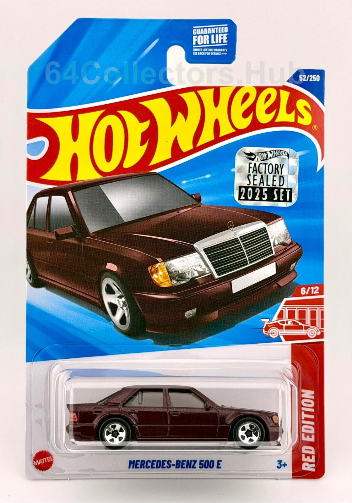 Hot Wheels Target/ Red Edition - Mercedes-Benz 500 E - Factory Sealed 2025 Set