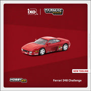 Tarmac Works x IXO Model - Ferrari 348 Challenge Presentation (Red) - 1/64 Scale