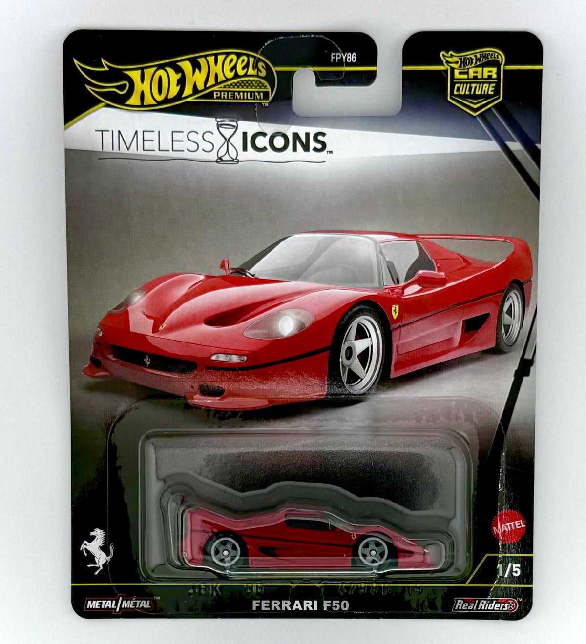 Hot Wheels Premium - Ferrari F50 (Red) - Timeless Icons 1/5 - 2026