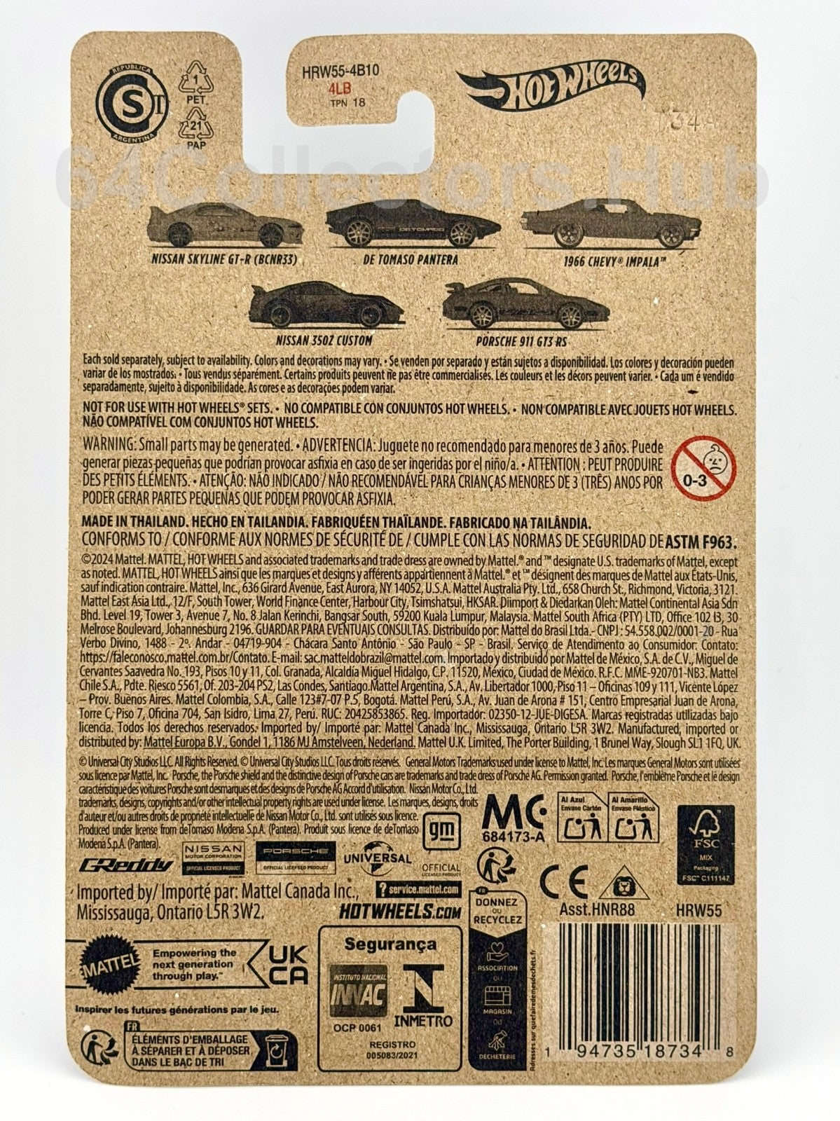 Hot Wheels - Porsche 911 GT3 RS - Fast & Furious Night Racers - 2024 Mix 4