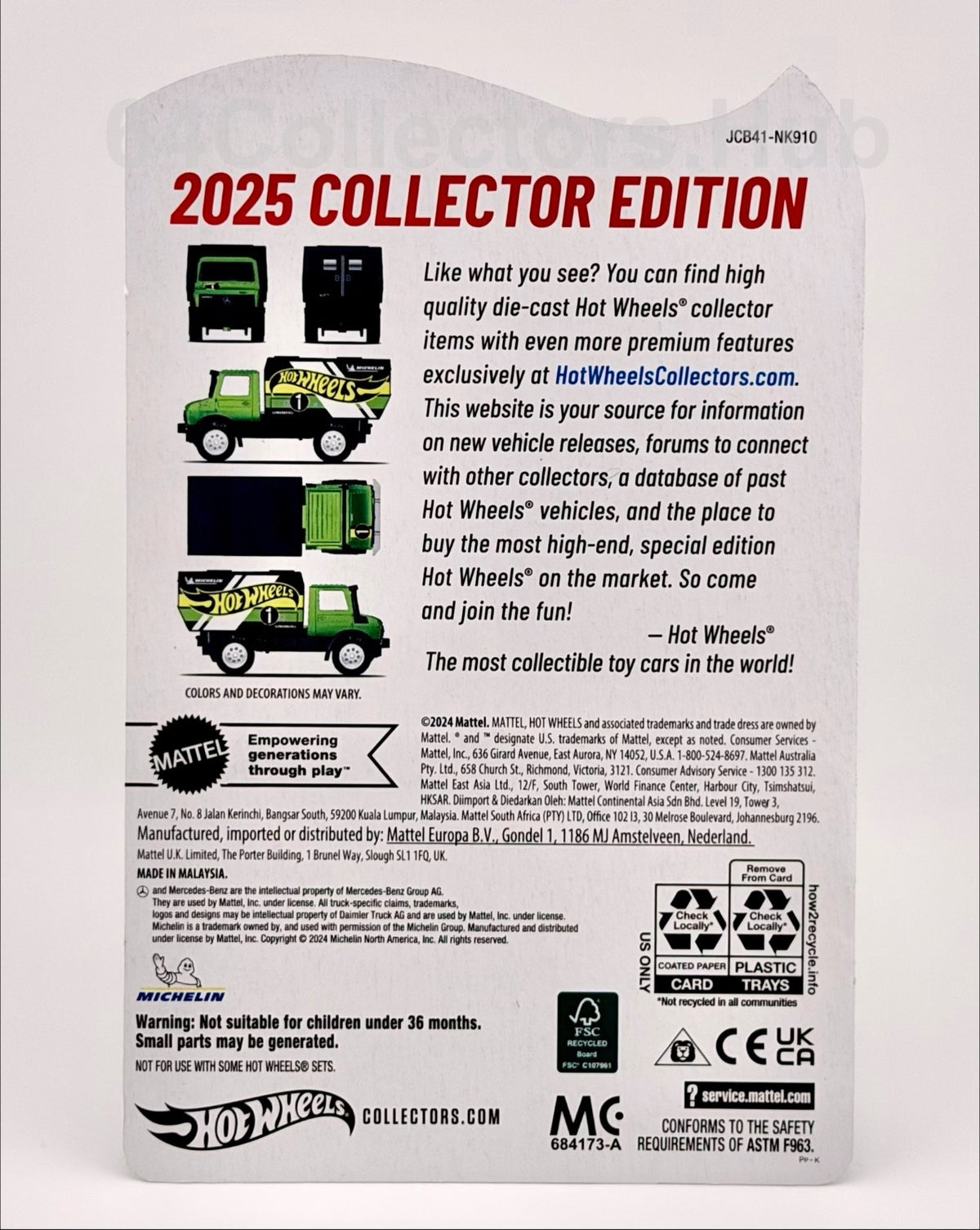 Hot Wheels - Mercedes-Benz Unimog U1300 L - 2025 Collector Edition - Limited