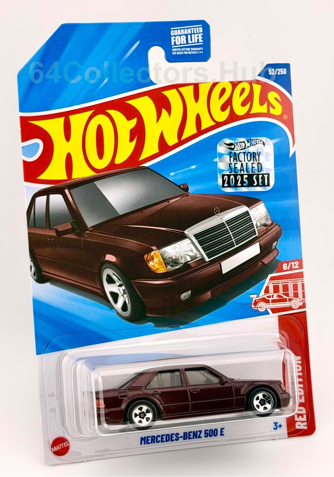 Hot Wheels Target/ Red Edition - Mercedes-Benz 500 E - Factory Sealed 2025 Set