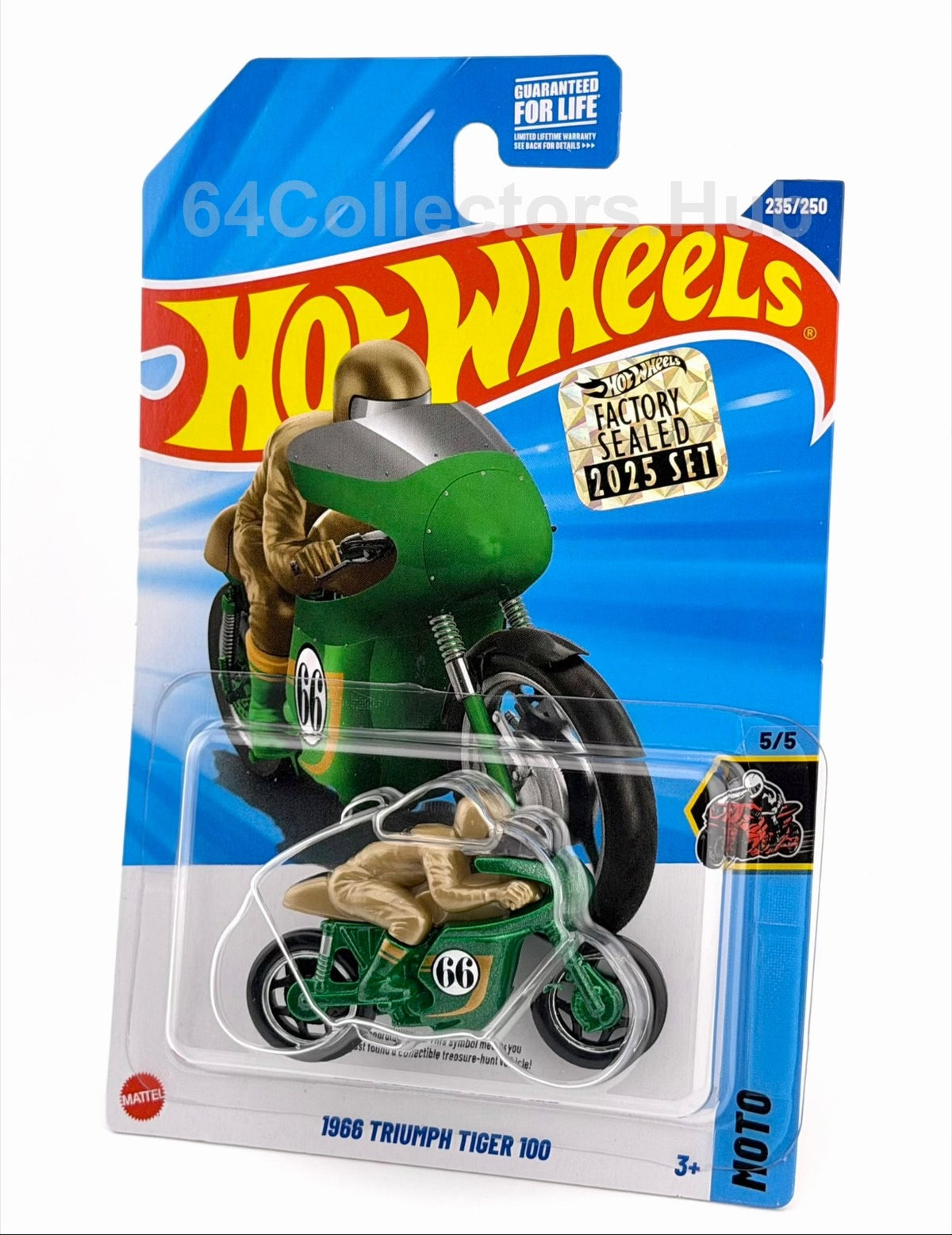 Hot Wheels Treasure Hunt - 1966 Triumph Tiger 100 - Factory Sealed 2025 Set