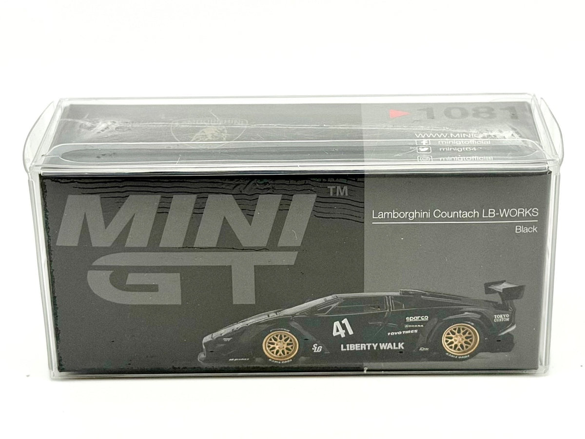 MINI GT x TSM - Lamborghini Countach Liberty Walk LB-WORKS (Black) - #1081