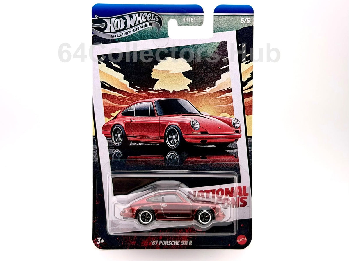 Hot Wheels Silver Series Chase - ‘67 Porsche 911 R (Spectraflame Red) - 5/5