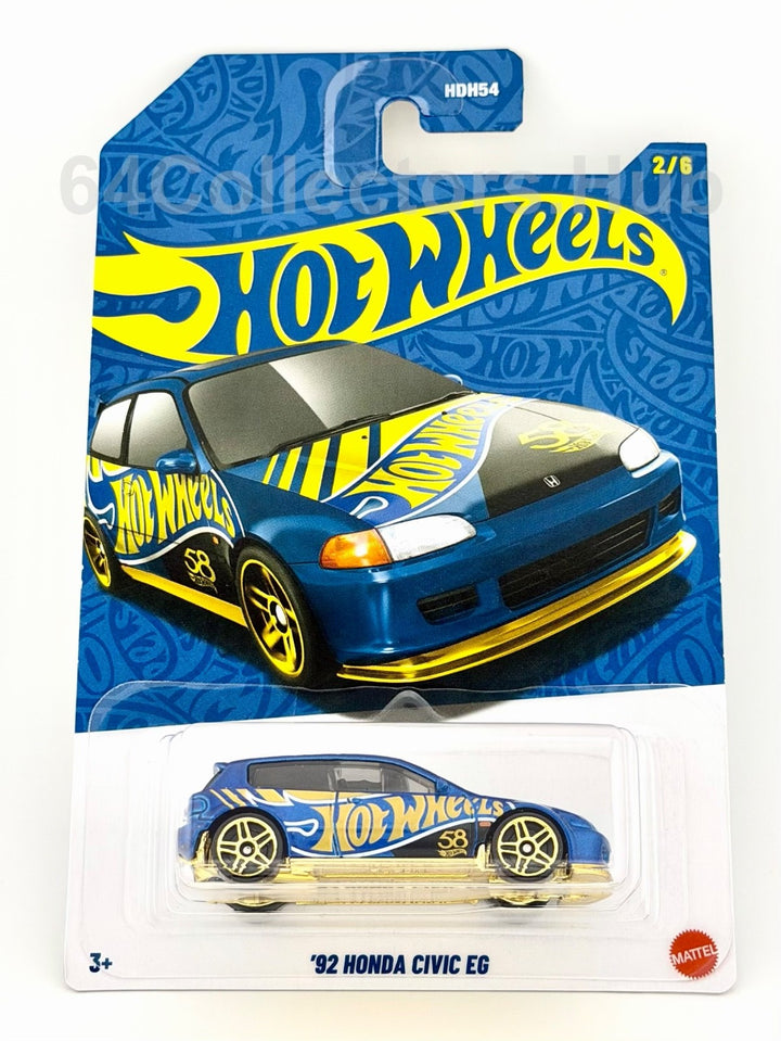 Hot Wheels ’92 Honda Civic EG - 58th Anniversary Series - JDM Honda - 2/6