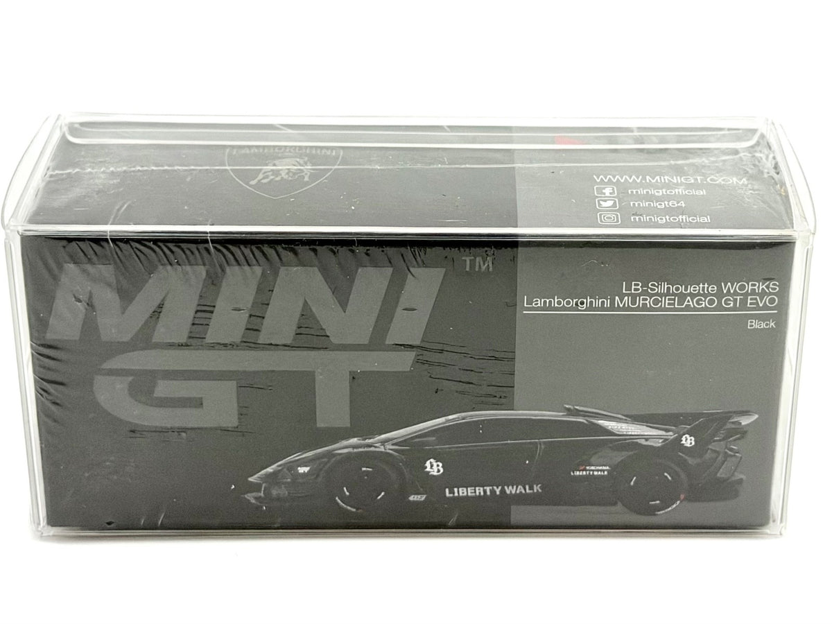 Mini GT x TSM - LB-Silhouette WORKS Lamborghini MURCIELAGO GT EVO Black - #1053