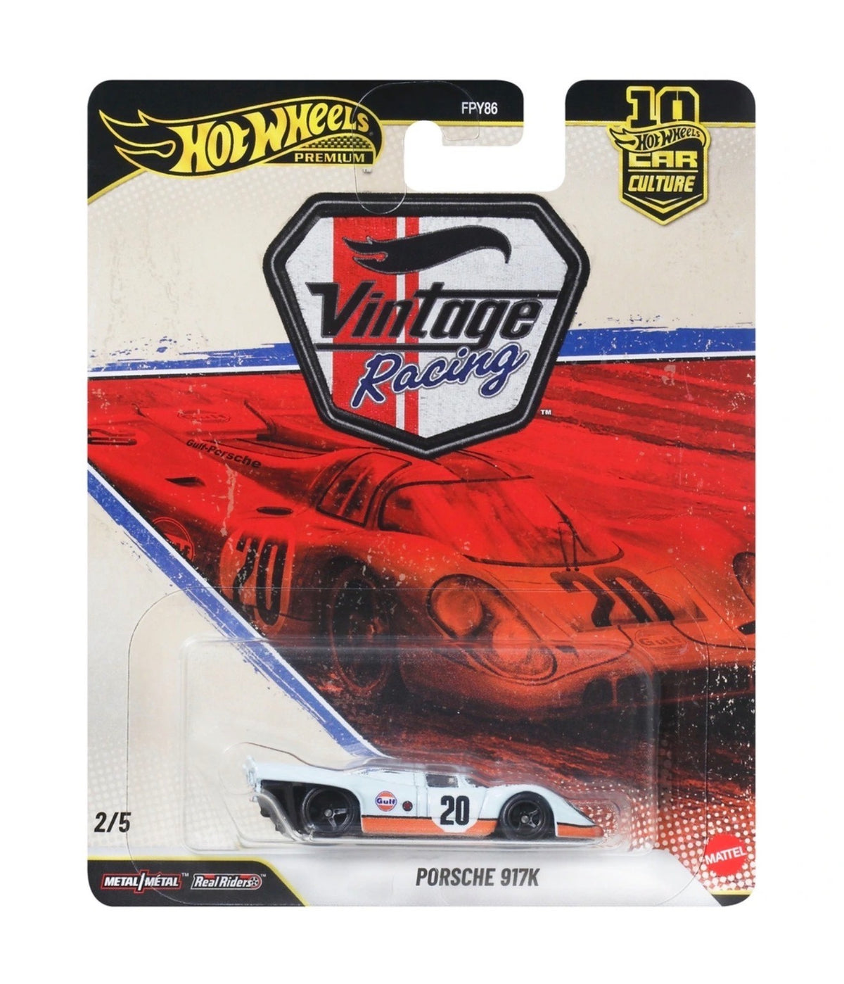 Hot Wheels Premium - Vintage Racing Set of 5 - Porsche 917K Ferrari 250 GTO