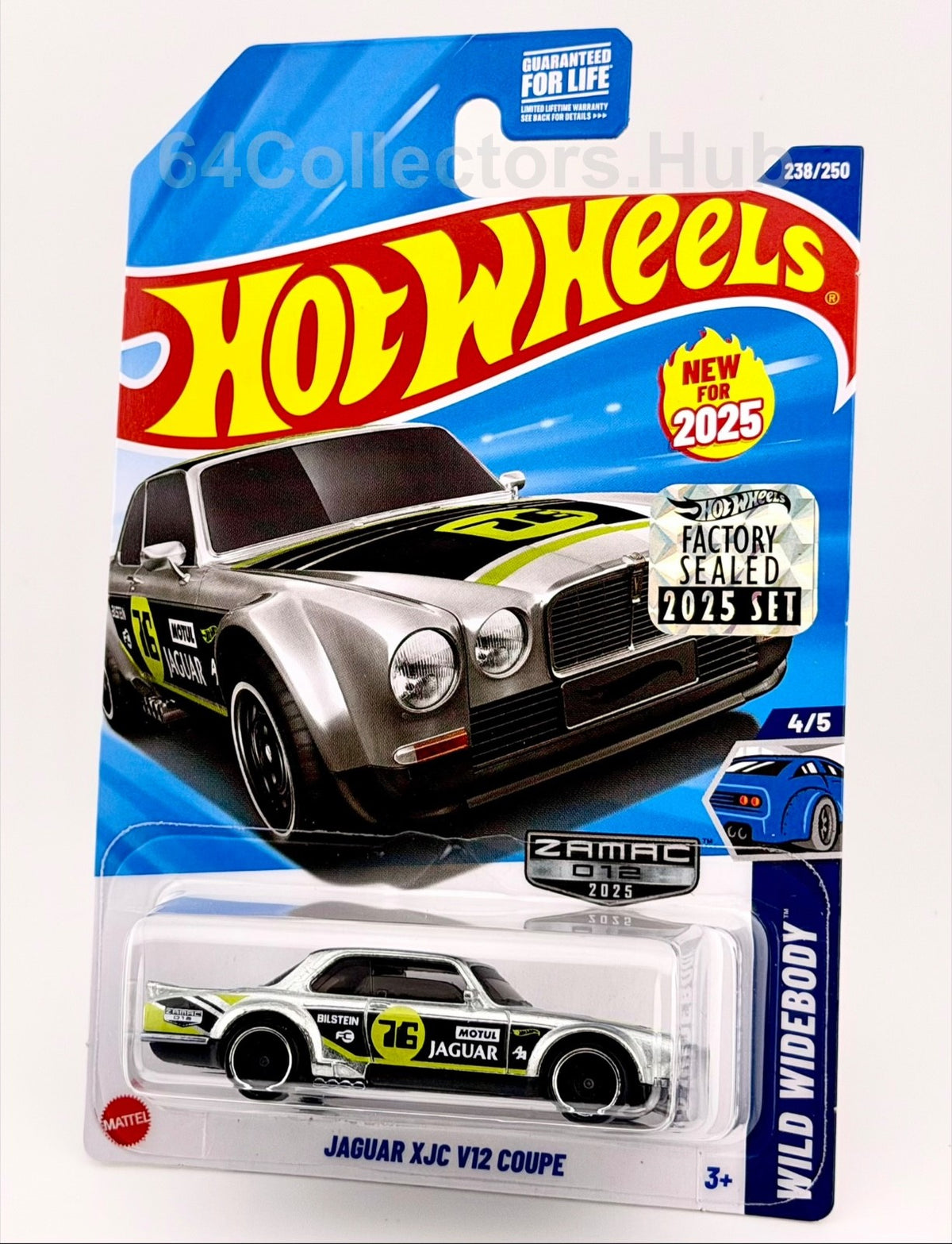 Hot Wheels ZAMAC Walmart Exclusive - Jaguar XJC V12 Coupe - Factory Sealed Set