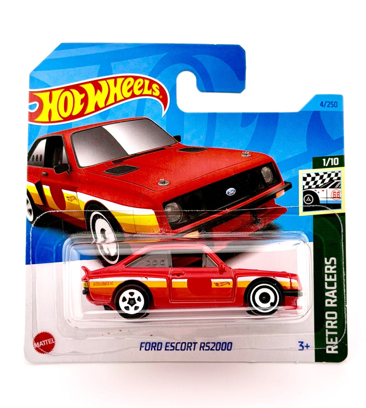 Hot Wheels - Ford Escort RS2000 (Red) - Factory Fresh - 2023 - W. Case Protector