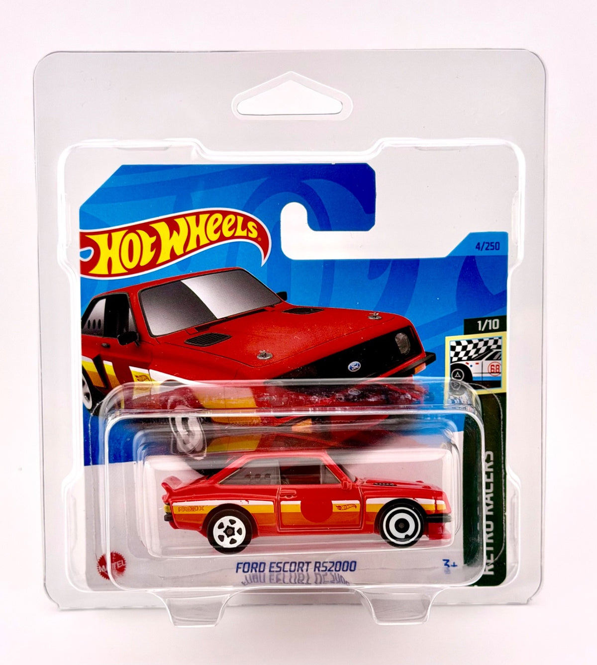 Hot Wheels - Ford Escort RS2000 (Red) - Factory Fresh - 2023 - W. Case Protector